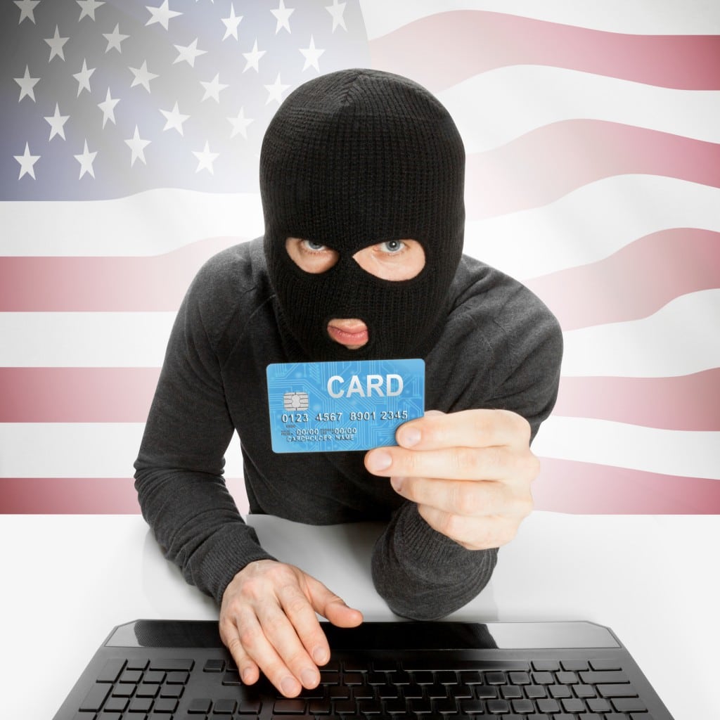 Cybercrime concept with flag - United States